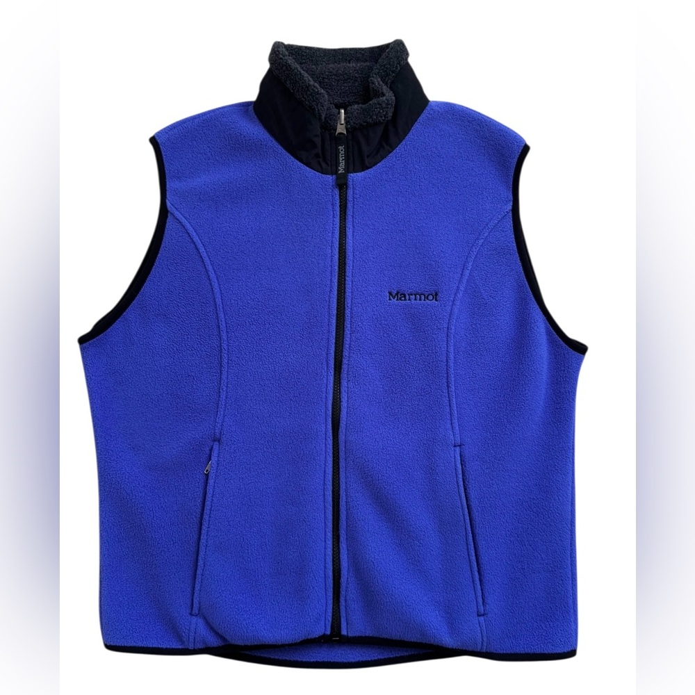 Marmot Women’s Fleece Vest Large Purple Outdoor Hiking Vintage Gorpcore